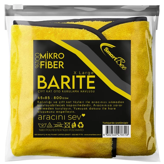 BARITE - 800 gr/m2 Mikroszálas autószárító törölköző 65 x 85 cm BIAS